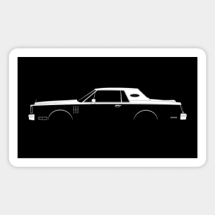 Lincoln Continental Mark VI Silhouette Magnet